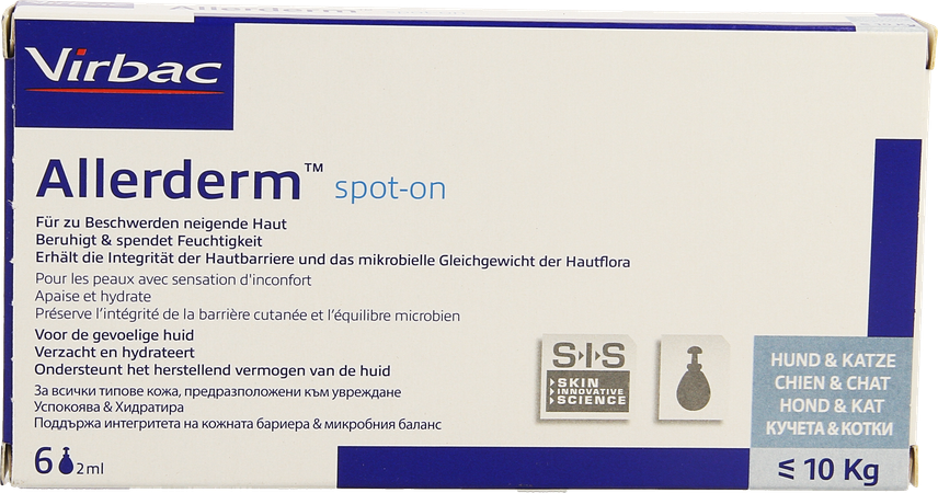 Allerderm Spot-on Pipet 6x2ml 2