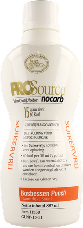 Prosource Nocarb Bosbes 15g Eiwit/30ml Fl 887ml 1