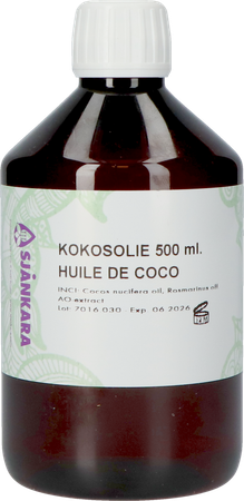 Sjankara Kokos Plant. Olie Gefractioneerd 500ml 1