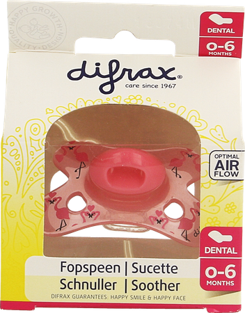 Difrax Fopspeen Sil Mini-dental 0-6m 799 19