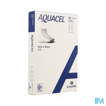 Aquacel Verb Hydrofiber+versterking 2x45cm 5