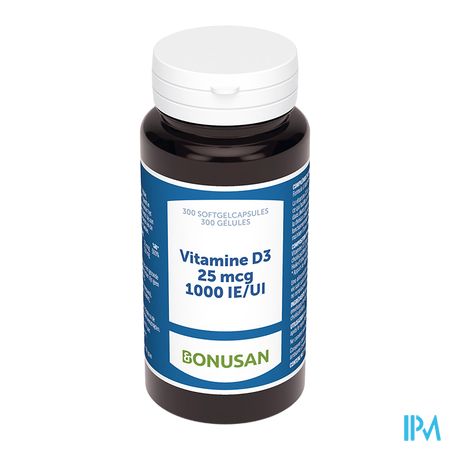 Vitamine D3 25mcg/1000 Ie Softcaps 300 Bonusan 3