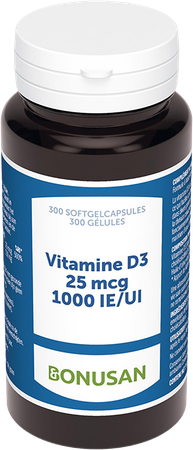 Vitamine D3 25mcg/1000 Ie Softcaps 300 Bonusan 3