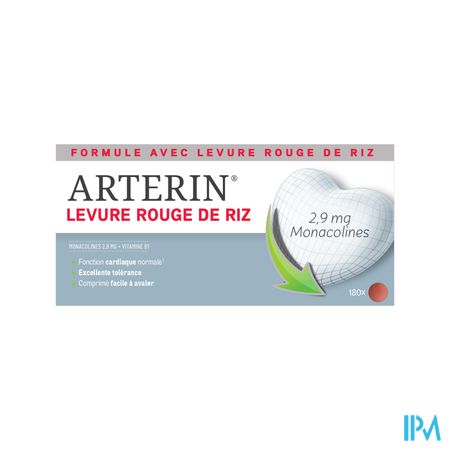 Arterin Levure Rouge Riz Comp 180