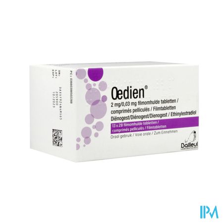 Oedien 2mg/0,03mg Filmomh Tabl 13 X 28