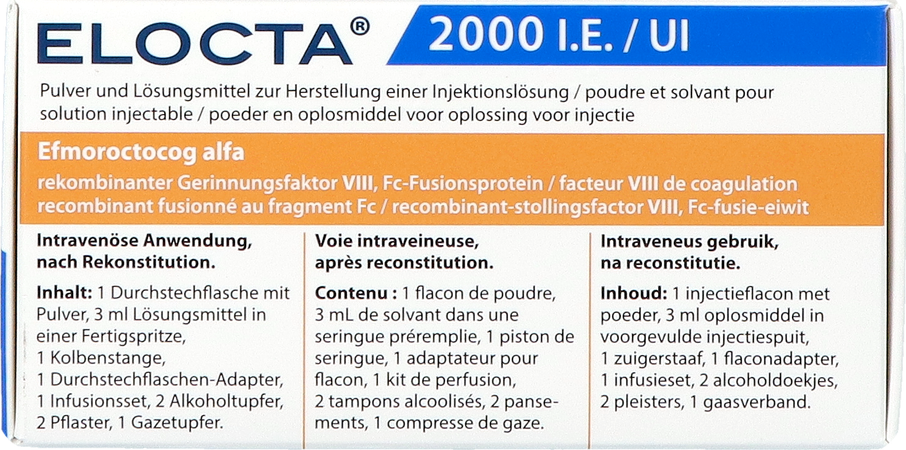 Elocta 2000ie Pdr+solv Voor Opl Inj 1 1
