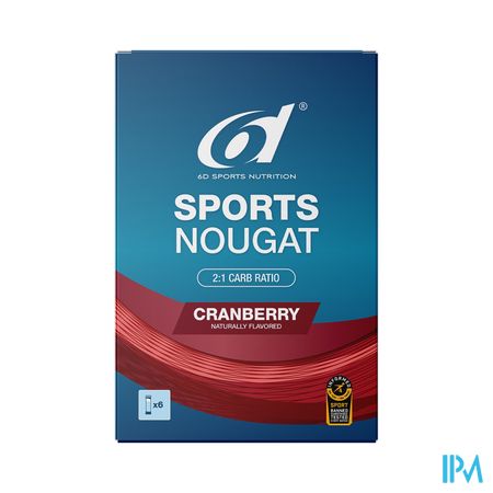 6d Sports Nougat Cranberry 6x35g