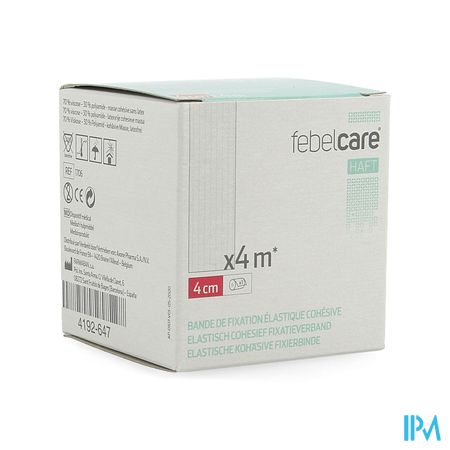 Febelcare Haft Bande Fix. Elastiq. Cohesive 4cmx4m