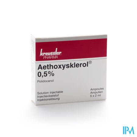 Aethoxysklerol Amp. 5 X 2ml 0,5 %