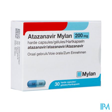 Atazanavir Mylan 200mg Gelules Dur 30