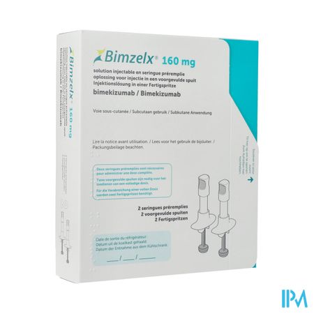 Bimzelx 160mg Opl Inj Voorgevulde Spuit 2