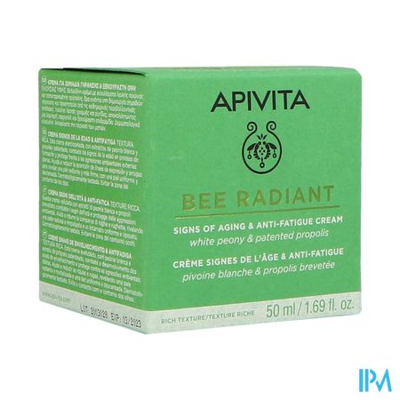 Apivita Bee Radiant Sign Ag.&a/f. Gel Cr Rich 50ml