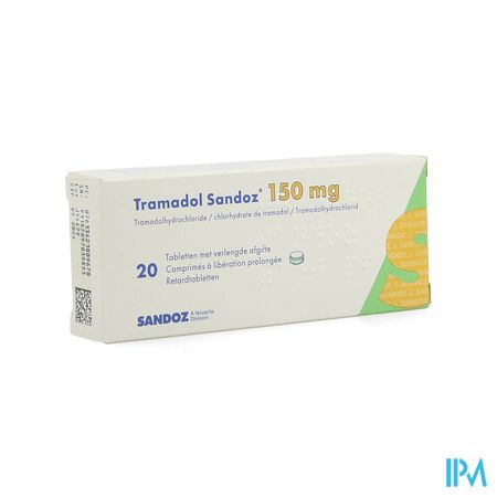 Tramadol 150 Sandoz Tabl Verl Afgifte 20 X 150mg