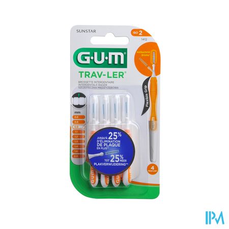 Gum Proxabrush Travel Cyl. Ufine 4 1412