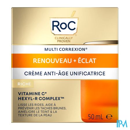 Roc Multi Correx.revive+glow A/age Cr Rich Pot50ml 3