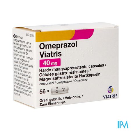 Omeprazol Viatris 40mg Caps 56