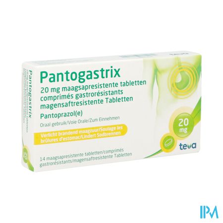 Pantogastrix Teva 20mg Comp Gastro Resist 14x20mg