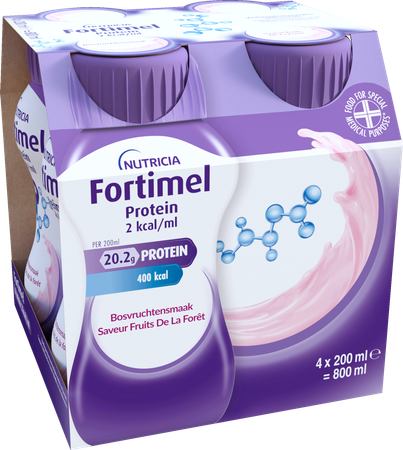 Fortimel Protein 2kcal Bosvrucht 4x200ml 4