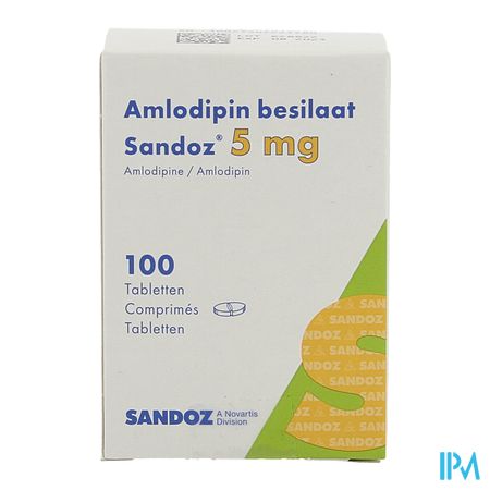 Amlodipine Besilaat Sandoz Pot C0mp 100x 5mg 2