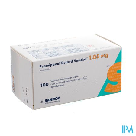 Pramipexol Retard Sandoz 1,05mg Verl Afgif 100