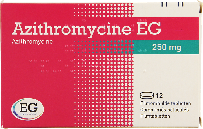 Azithromycine 250 Mg EG Comp Pell 12X250 Mg 1