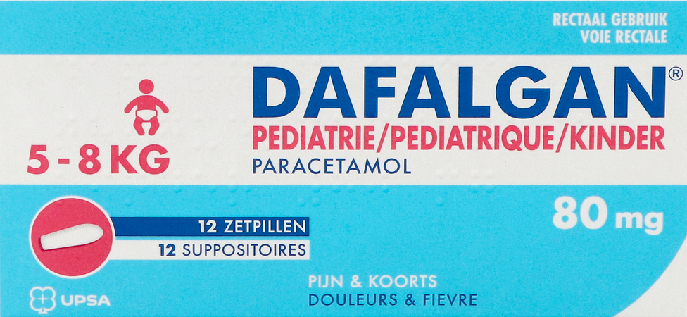 Dafalgan Pediatrie 80mg Suppo 12 1