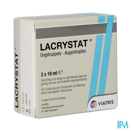 Lacrystat Collyre Fl 2x10ml Nf