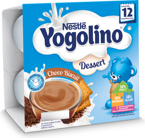 Nestle Yogolino Dessert Choco Biscuit Pot 4x100g 1