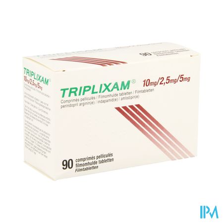 Triplixam 10mg/2,5mg/5mg Impex.filmomh Tabl 90 Pip