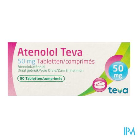 Atenolol Teva Comp Enrob 90x 50mg 3