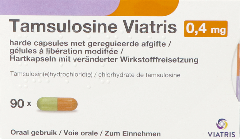 Tamsulosine Viatris 0,4mg Caps 90 1