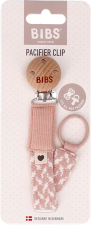 Bibs Fopspeenketting Braided Blush&ivory 1