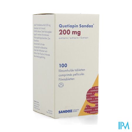 Quetiapin Sandoz 200mg Pot Filmomh Tabl 100