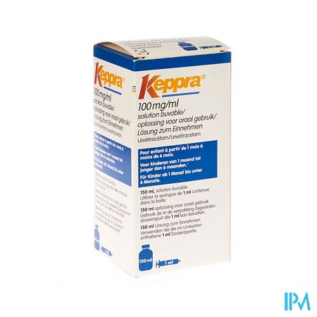 Keppra 100mg/ml siroop (150ml-1ml spuit)