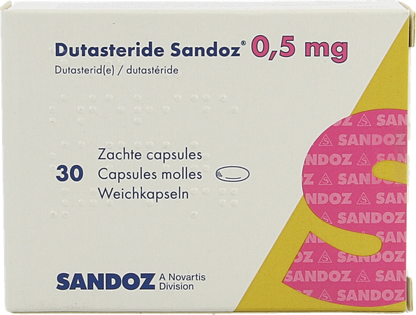 Dutasterid Sandoz 0,5mg Zachte Caps 30 X 0,5mg 2