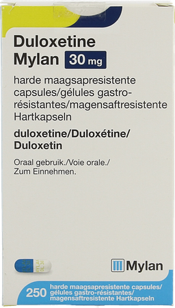 Duloxetine Mylan Maagsapres. Caps 250x30mg Fl Hdpe 5