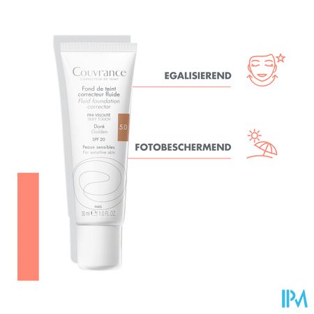 Avene Couvrance Fdt Correct. Fluide 5 Dore 30ml 15