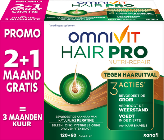 Omnivit Hair Pro Nutri Repair             Comp 180 2