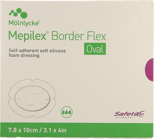 Mepilex Border Flex Oval Verb 7,8x10cm 5 583500 1