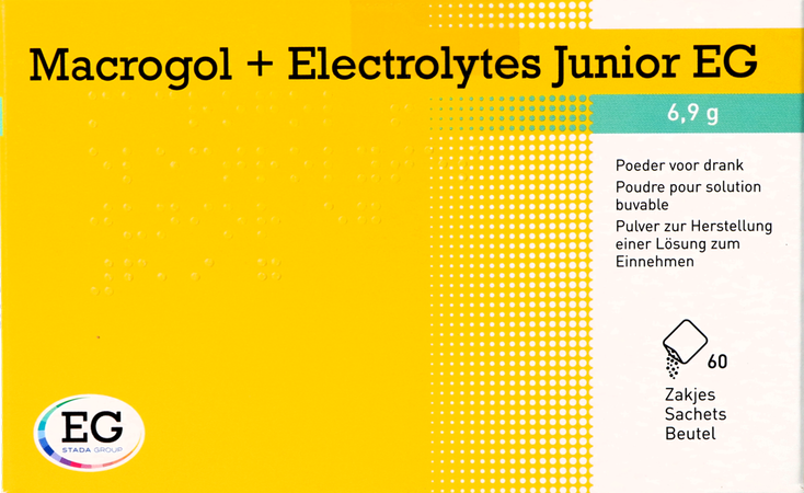 Macrogol+Electrolytes Junior EG 6,9G Pdr Sach 60 2