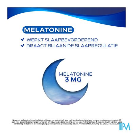 Noxarem Melatonine 3mg Comp 30 5