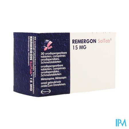 Remergon Sol Tabl 15mg Comp 30 X 15mg