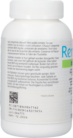 Renvela 800mg Orifarm Comp Pell 180 4