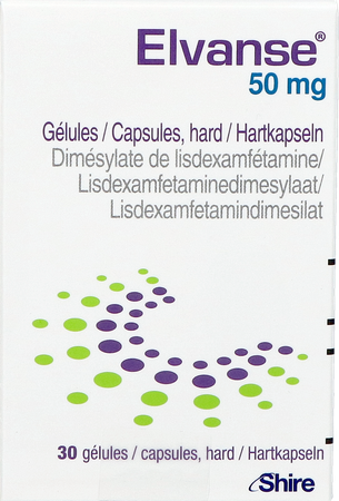 Elvanse 50mg Caps Hard 30 1