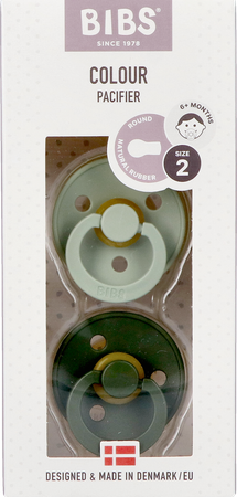 Bibs 2 Sucette Duo Sage Hunter Green 1