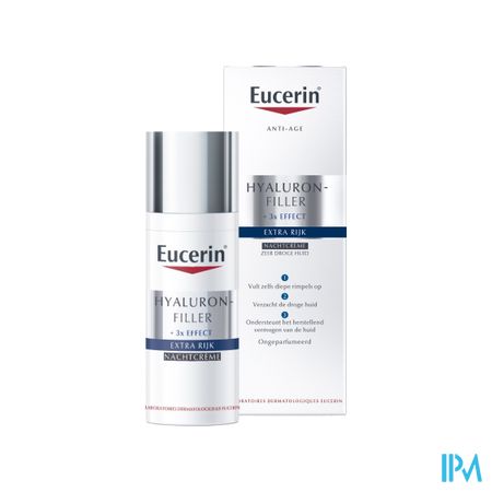 Eucerin Hyaluron Filler Extra Rijk Nachtcreme 50ml