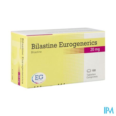 Bilastine Eurogenerics 20Mg Comp 100