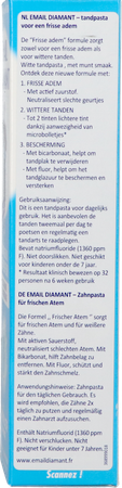 Email Diamant Dentifrice Blancheur Fraicheur 75ml 7