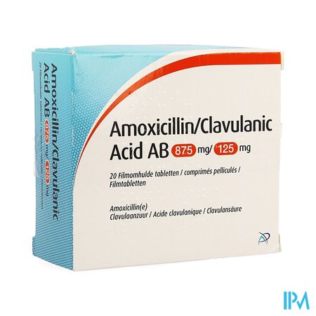 Amoxicillin Clavulanic Acid Ab 875mg/125mg Comp 20