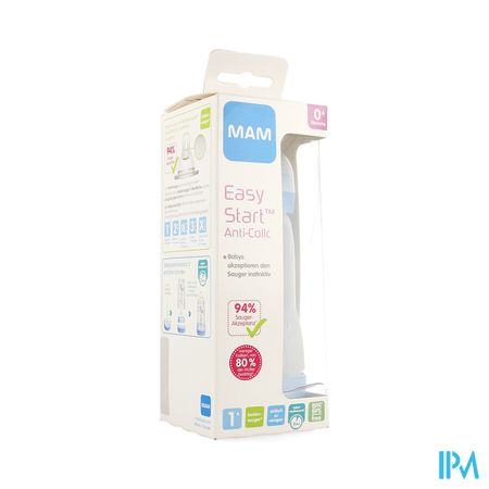 Mam Zuigfles Easy Start A/colic 320ml Jongen